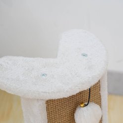 Catry Sofa Corner Protector 17-in Polyester with Cher Cat Scratching Pad, White, 2 count slide 2 of 7