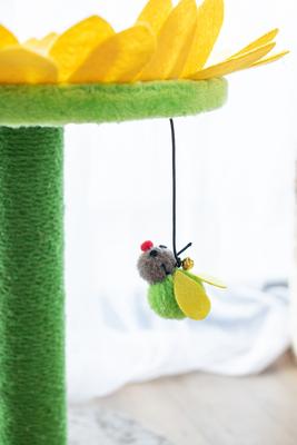 Show full view: Catry Sunflower 23.2-in Sisal Cat Scratching Post with Toy slide 9 of 10
