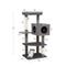 Show in main carousel: Catry Yara 5-Level 49.5-in Polyester & Linen Large Cat Tree & Condo, Gray slide 6 of 7