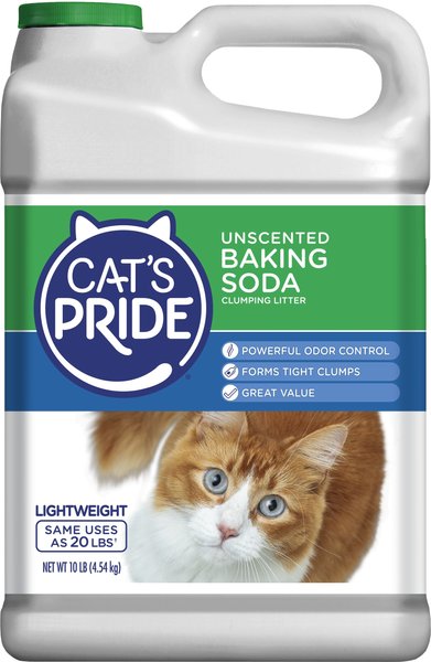 Show full view: Cat's Pride Baking Soda Lightweight Unscented Clumping Clay Cat Litter, 10-lb jug slide 1 of 9