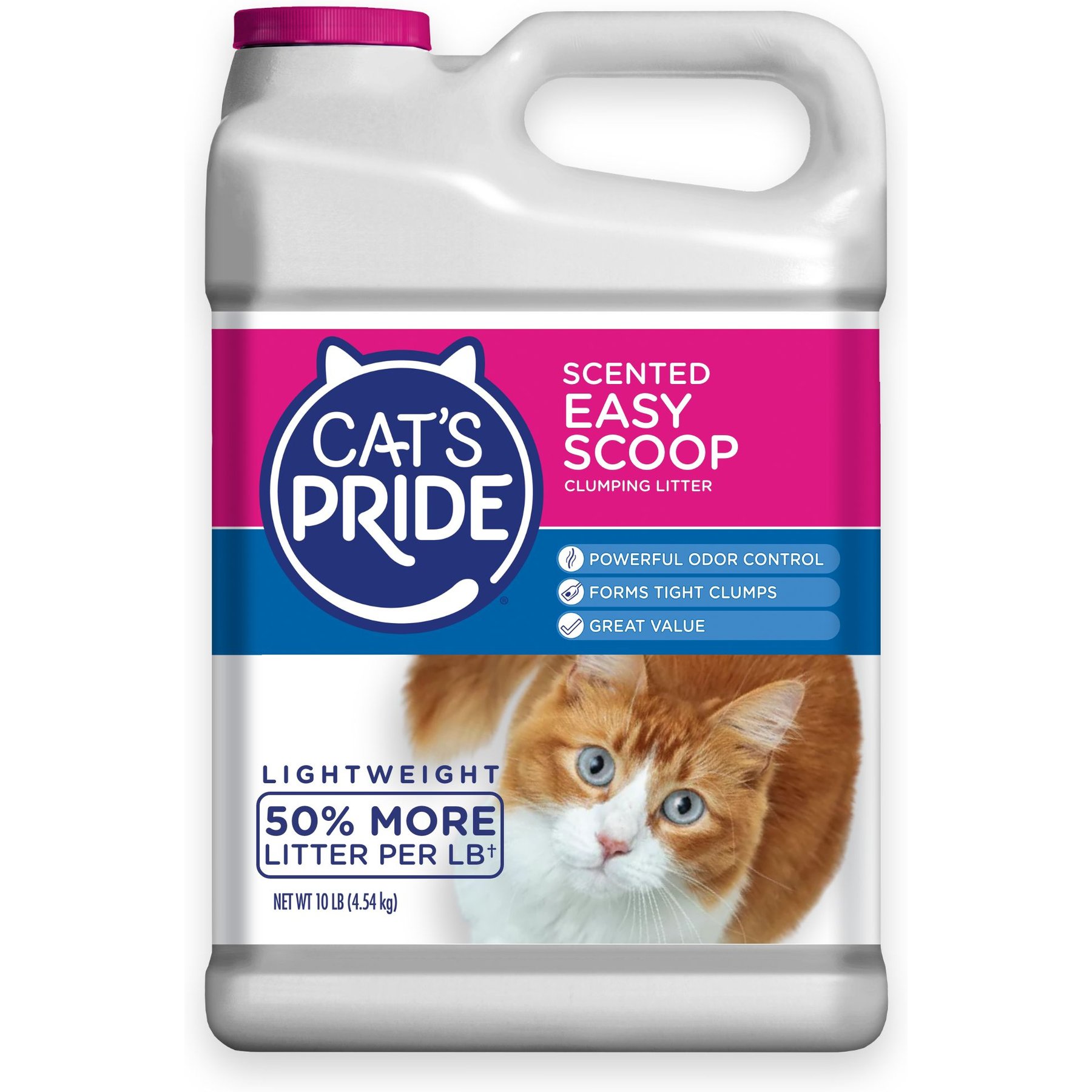Cat's Pride Easy Scoop Lightweight Scented Clumping Cat Litter, 10-lb jug