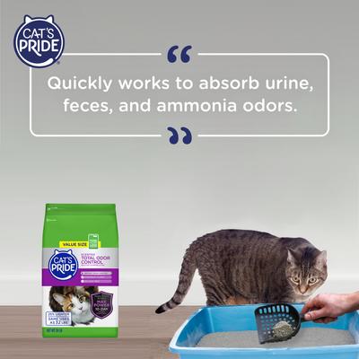 Show full view: Cat's Pride Max Power Total Odor Control Scented Clumping Cat Litter, 24-lb bag slide 5 of 8