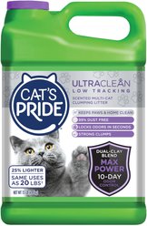 Cat's Pride Max Power UltraClean Low-Tracking Multi-Cat Clumping Litter, Scented, 15-lb jug