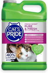 Cat's Pride Pure & Fresh Lightweight Fresh Scent Multi-Cat Clumping Litter, 10-lb jug