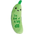 Catstages Crunchy Pickle Kicker Cat Plush Toy with Catnip, Green