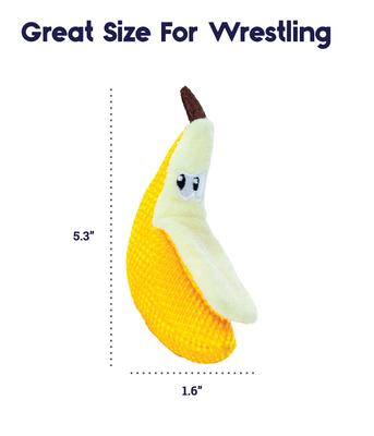 Show full view: Catstages Dental Banana with Catnip + Fresh Breath Mint Stick Cat Chew Toy slide 3 of 10