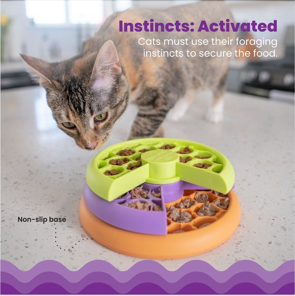 Catstages Kitty Lickin' Layers Multilayered Fun Puzzle Cat Feeder