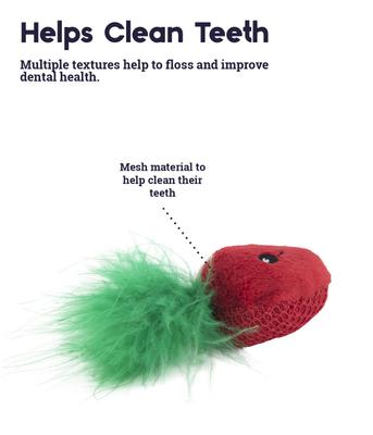 Show full view: Catstages Straw-Babies Catnip Dental + Crunchy Pickle Kicker Plush Cat Toy with Catnip slide 4 of 10