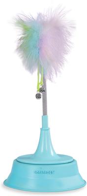 Show full view: Catstages Tower of Tracks Cat Toy & Catstages 2-in-1 Spring Interactive & Topper for Ball Track, Bat & Swat Spring Toy with Feathers & Bells Cat Toy, Blue slide 6 of 10