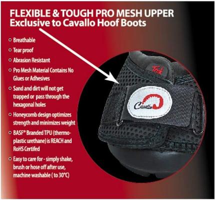 Show full view: Cavallo Trek Regular Sole Horse Hoof Boots, Black, 1 slide 3 of 8