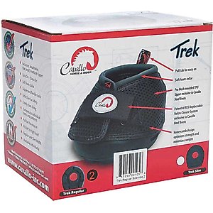 Cavallo Trek Regular Sole Horse Boots, Black, 2
