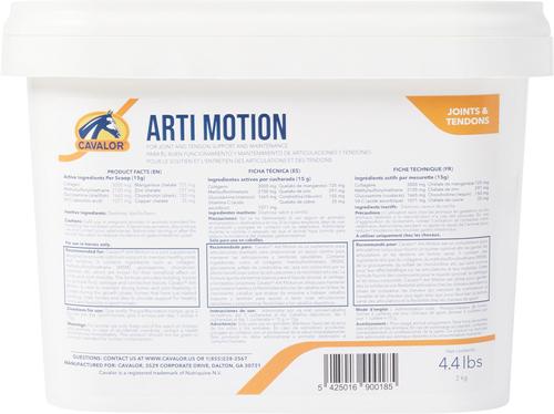 Show full view: Cavalor Arti Motion Hip & Joint Support Powder Horse Supplement, 4.41-lb tub slide 2 of 3