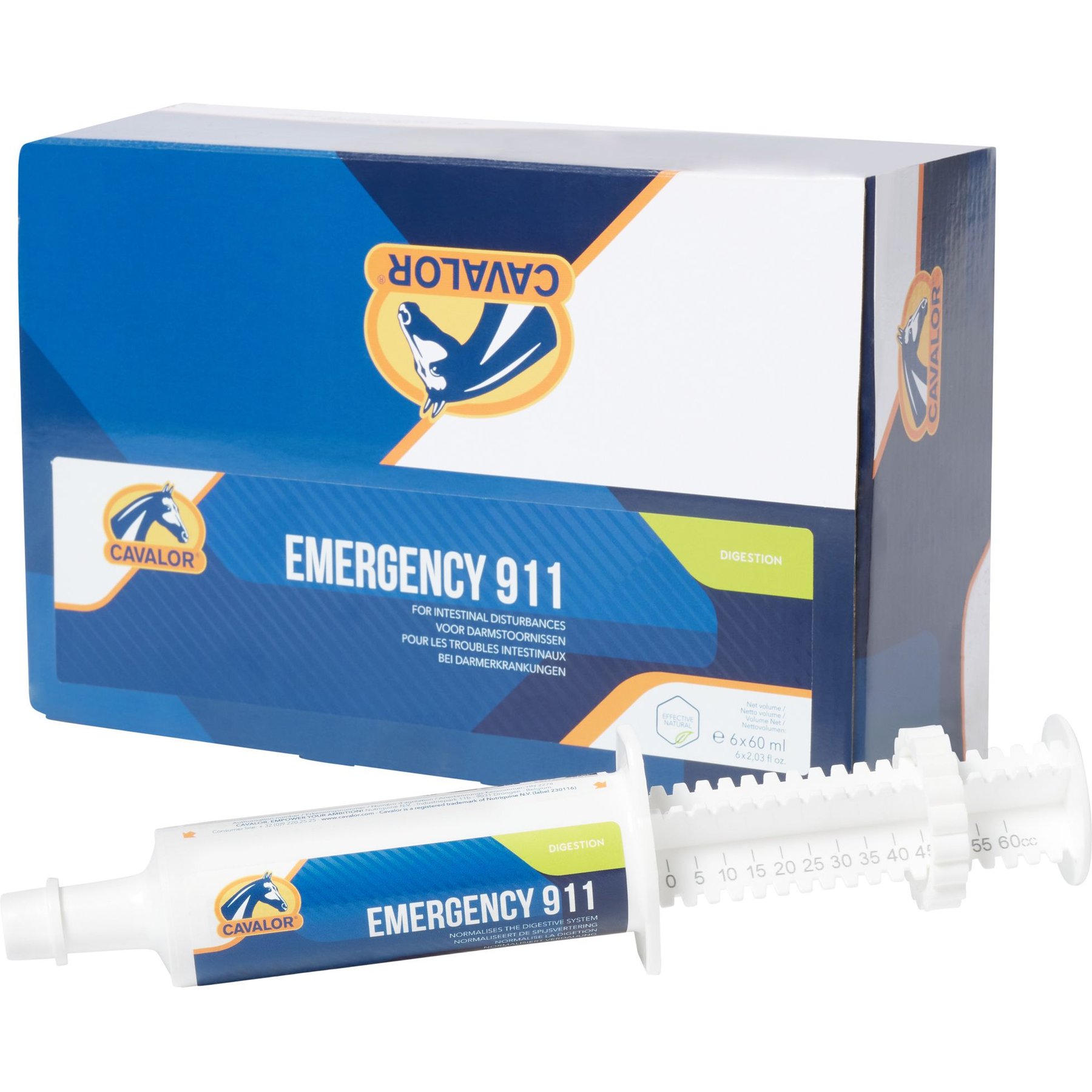 Cavalor Emergency 911 Fast-Acting Digestive Health Paste Horse Supplement, 60-cc tube, 6 count
