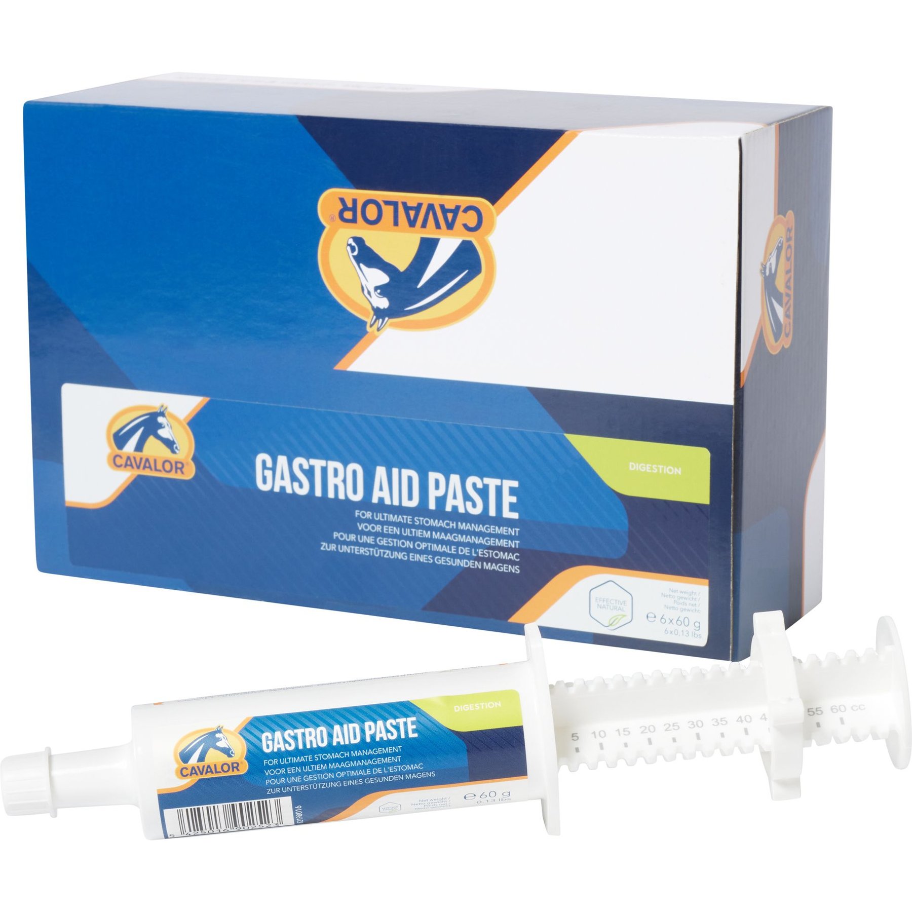 Cavalor Gastro Aid Digestive Support Paste Horse Supplement, 60-cc tube, 6 count
