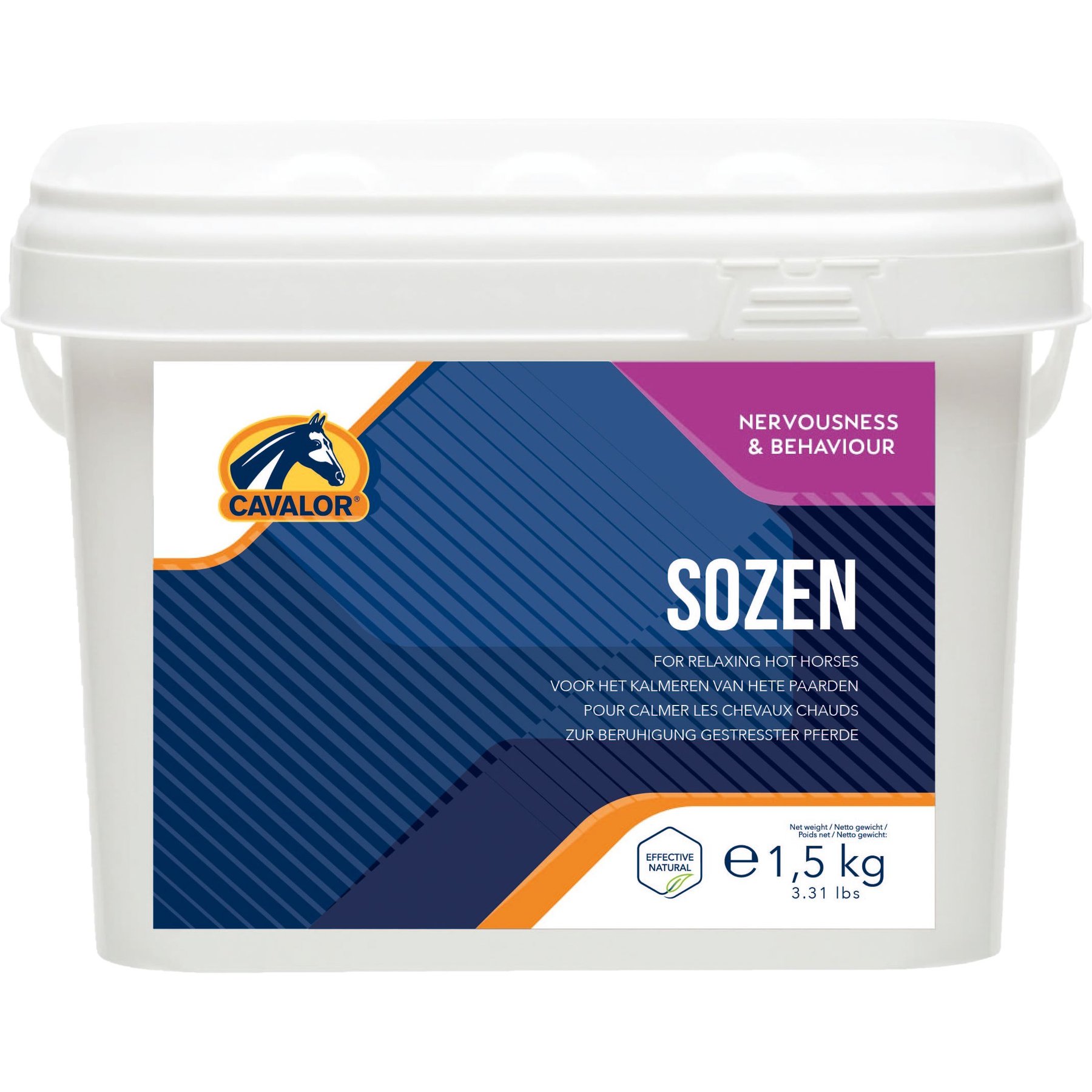 Cavalor SoZen Powder Horse Calming Supplement, 1.5-kg pail