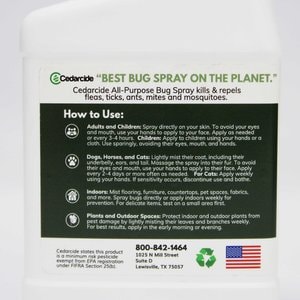 Cedarcide Cedarwood All-Purpose Dog & Cat Bug Spray, 16-fl oz bottle