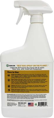Show full view: Cedarcide Lemongrass All-Purpose Dog & Cat Bug Spray, 32-fl oz bottle slide 3 of 5