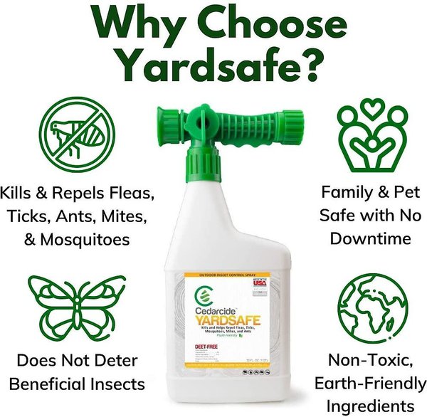 Cedarcide YardSafe Flea, Tick, Mosquito, Mite & Ant Lawn Spray