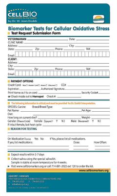 Show full view: CellBIO Oxidative Stress Biomarker Testing for Dogs slide 6 of 6