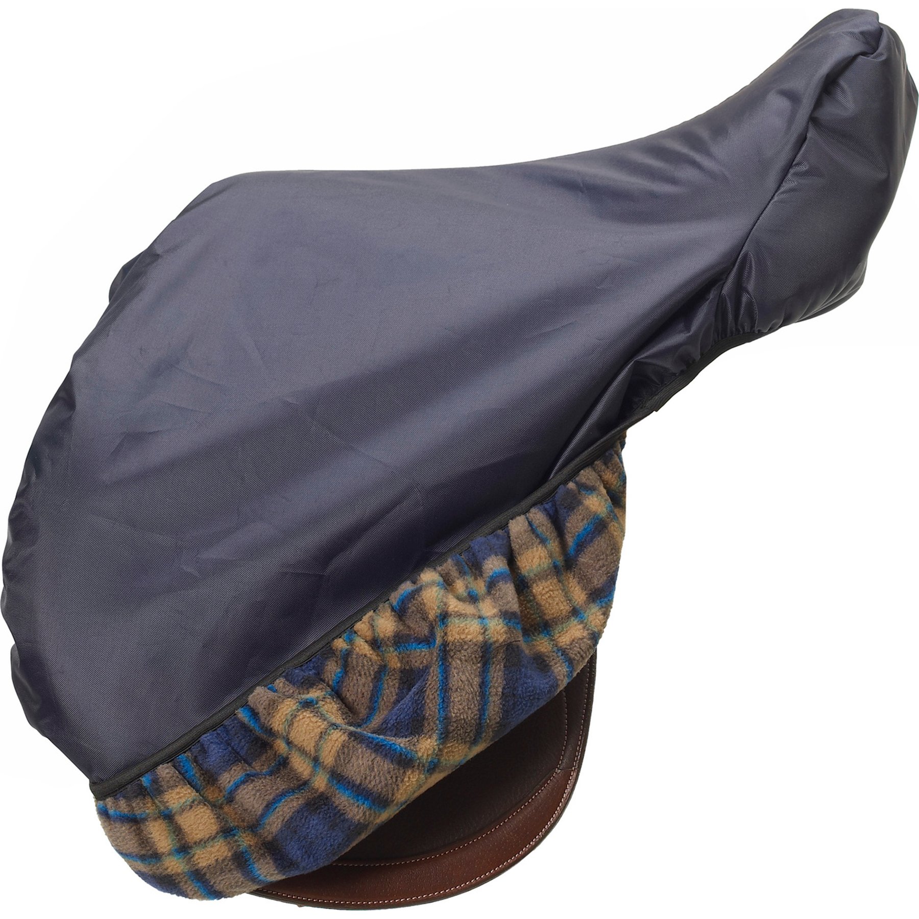 Centaur Close Contact Fleece Lining Horse Saddle Cover, Navy, 20 x 20 x 40-in