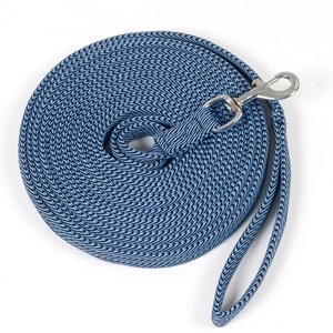 Centaur Cushion Padded Horse Lunge Line, 25-ft, Lt. Blue/Black