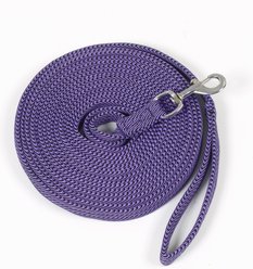 Centaur Cushion Padded Horse Lunge Line, 25-ft, Purple/Navy