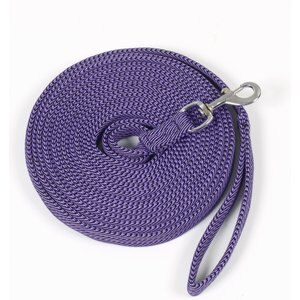 Centaur Cushion Padded Horse Lunge Line, 25-ft, Purple/Navy