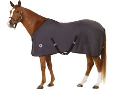 Centaur Turbo-Dry Horse Cooler with Surcingles, Dark Grey, Cob