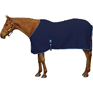 Centaur Turbo-Dry Horse Cooler with Surcingles, Navy, Large Horse