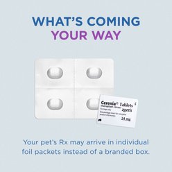 Cerenia (Maropitant Citrate) Tablets for Dogs, 16-mg, 4 tablets slide 2 of 6
