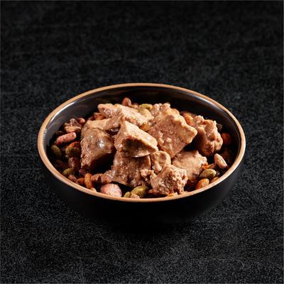 Show full view: Cesar Bacon Feast Loaf & Topper Variety Pack Small Breed Adult Wet Dog Food Trays, 3.5-oz, case of 12 slide 4 of 12