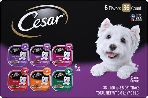 Show full view: Cesar Classic Loaf in Sauce Adult Variety Pack Wet Food + Simply Crafted Variety Pack Adult Wet Dog Food Meal Topper slide 2 of 9