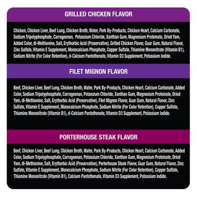 Show full view: Cesar Classic Loaf in Sauce Adult Variety Pack Wet Food + Simply Crafted Variety Pack Adult Wet Dog Food Meal Topper slide 4 of 9