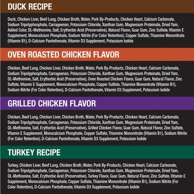 Show full view: Cesar Classic Loaf in Sauce Beef Recipe, Filet Mignon, Grilled Chicken, & Porterhouse Steak Flavors Variety Pack + Poultry Variety Pack Small Breed Wet Dog Food slide 8 of 10