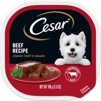 Cesar Classic Loaf in Sauce Beef Recipe Grain-Free Small Breed Adult Wet Dog Food, 3.5-oz, case of 24
