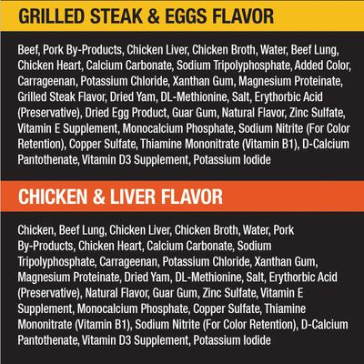 Show full view: Cesar Classic Loaf in Sauce Breakfast & Dinner Mealtime Variety Pack Wet Dog Food + Simply Crafted Variety Pack Wet Dog Food Meal Topper slide 4 of 9