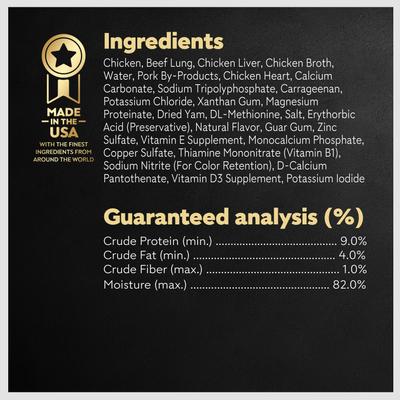 Show full view: Cesar Classic Loaf in Sauce Chicken & Liver Recipe Grain-Free Small Breed Adult Wet Dog Food Trays, 3.5-oz, case of 24 slide 7 of 12