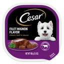 Cesar Classic Loaf in Sauce Filet Mignon Flavor Grain-Free Small Breed Adult Wet Dog Food Trays, 3.5-oz, case of 24