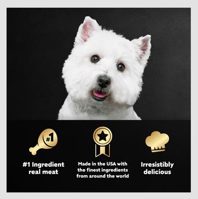 Show full view: Cesar Classic Loaf in Sauce Grilled Steak & Eggs Flavor Small Breed Adult Wet Dog Food Trays, 3.5-oz, case of 24 slide 6 of 12