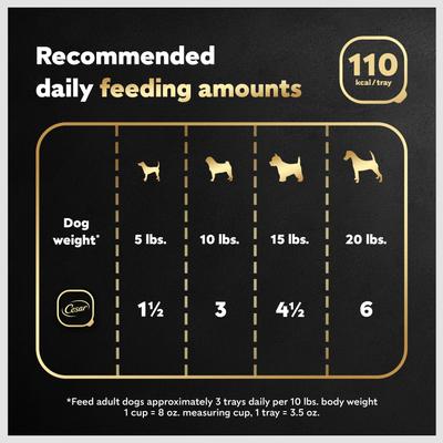 Show full view: Cesar Classic Loaf in Sauce Lamb Recipe Grain-Free Small Breed Adult Wet Dog Food Trays, 3.5-oz, case of 24 slide 8 of 12