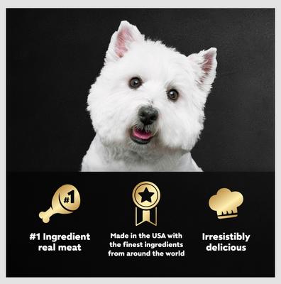 Show full view: Cesar Classic Loaf in Sauce Porterhouse Steak Flavor Grain-Free Small Breed Adult Wet Dog Food Trays, 3.5-oz, case of 24 slide 6 of 12