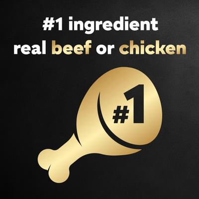 Show full view: Cesar Classic Loaf in Sauce Variety Pack Adult Filet Mignon & Grilled Chicken Wet Dog Food Trays, 3.5-oz, 6 count slide 7 of 11