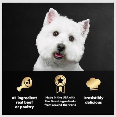 Show full view: Cesar Classic Loaf in Sauce Variety Pack Grain-Free Small Breed Adult Wet Dog Food Trays, 3.5-oz, case of 36 slide 6 of 11