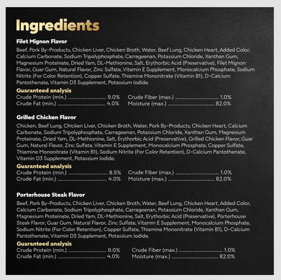 Show full view: Cesar Classic Loaf in Sauce Variety Pack Grain-Free Small Breed Adult Wet Dog Food Trays, 3.5-oz, case of 36 slide 7 of 11