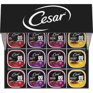 Cesar Classic Loaf in Sauce Variety Pack Small Breed Wet Dog Food, 3.5-oz tray, case of 60
