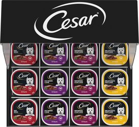 Cesar Classic Loaf in Sauce Variety Pack Small Breed Wet Dog Food, 3.5-oz tray, case of 60