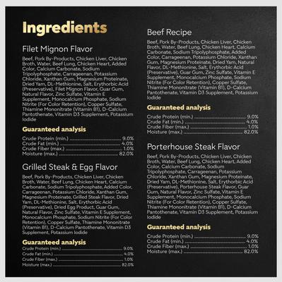 Show full view: Cesar Classic Loaf in Sauce Variety Pack Small Breed Wet Dog Food, 3.5-oz tray, case of 60 slide 7 of 11