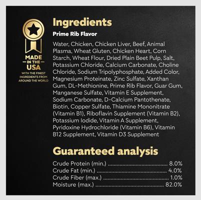 Show full view: Cesar Filets in Gravy Prime Rib Adult Small Breed Wet Dog Food Trays, 3.5-oz, case of 24 slide 7 of 12