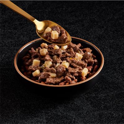 Show full view: Cesar Home Delights Beef Stew Grain-Free Small Breed Adult Wet Dog Food Trays, 3.5-oz, case of 24 slide 4 of 12