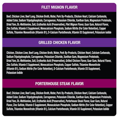 Show full view: Cesar Home Delights & Classic Loaf in Sauce Variety Pack + Steak Lovers Variety Pack Small Breed Wet Dog Food slide 4 of 9